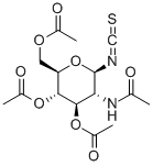 Chemical structure of 2-ACETAMIDO-3,4,6-TRI-O-ACETYL-2-DEOXY-BETA-D-GLUCOPYRANOSYL ISOTHIOCYANATE