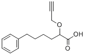 2-(2-PROPYNYLOXY)-BENZENEHEXANOIC ACID结构式