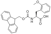 (S)-2-(9H-FLUOREN-9-YLMETHOXYCARBONYLAMINO)-3-(2-METHOXY-PHENYL)-PROPIONIC ACID结构式