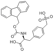 FMOC-L-PHE(4-CH2-SO3H)结构式