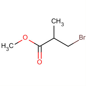 Structure of Propanoic acid, 3-bromo-2-methyl-, methyl ester