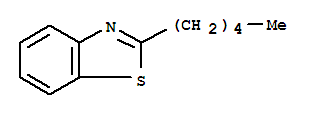 Structure of Benzothiazole,2-pentyl-