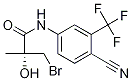 Structure of (2r)-3-bromo-n-[4-cyano-3-(trifluoromethyl)phenyl]-2-hydroxy-2-methylpropanamide