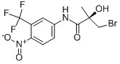 Structure of (R)-3-bromo-2-hydroxy-2-methyl-N-(4-nitro-3-(trifluoromethyl)phenyl)propanamide