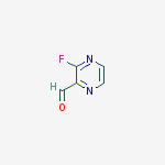 3-fluoro-2-pyrazinecarbaldehyde结构式
