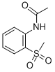 Structure of N-(2-(METHYLSULFONYL)PHENYL)ACETAMIDE