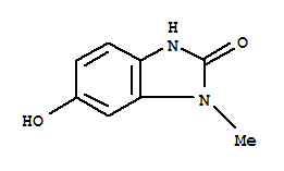 Structure of 2H-Benzimidazol-2-one,1,3-dihydro-6-hydroxy-1-methyl-