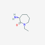 (R)-3-氨基-1-乙基氮杂环庚烷-2-酮结构式