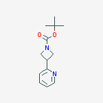 Structure of tert-butyl 3-(pyridin-2-yl)azetidine-1-carboxylate