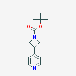 Structure of TERT-BUTYL 3-(PYRIDIN-4-YL)AZETIDINE-1-CARBOXYLATE