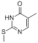 Structure of 4(3H)-Pyrimidinone, 5-methyl-2-(methylthio)-