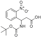 BOC-3-氨基-3-(2-硝基苯基)丙酸结构式