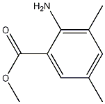 Structure of Benzoic acid, 2-amino-3,5-dimethyl-, methyl ester