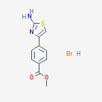 Structure of 4-(2-AMINO-THIAZOL-4-YL)-BENZOIC ACID METHYL ESTER