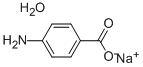 Structure of 4-AMINOBENZOIC ACID  SODIUM SALT