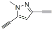 Structure of 1H-Pyrazole,3,5-diethynyl-1-methyl-