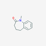 Structure of 1-methyl-1,3,4,5-tetrahydro-2H-1-benzazepin-2-one