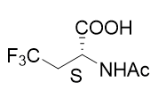 (S)-2-乙酰氨基-4,4,4-三氟丁酸结构式