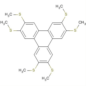 Structure of Triphenylene, 2,3,6,7,10,11-hexakis(methylthio)-
