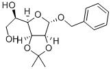 Structure of Benzyl 2-O,3-O-isopropylidene-α-D-mannofuranoside