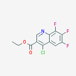 Structure of Ethyl 4-chloro-6,7,8-trifluoroquinoline-3-carboxylate