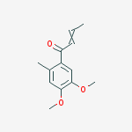 Structure of trans-1-(4,5-Dimethoxy-2-methylphenyl)-2-buten-1-one