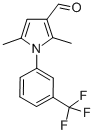 Structure of 2,5-DIMETHYL-1-(3-(TRIFLUOROMETHYL)-PHENYL)PYRROLE-3-CARBOXALDEHYDE, 99