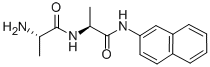 L-ALANYL-L-ALANYL-BETA-NAPHTHYLAMIDE结构式