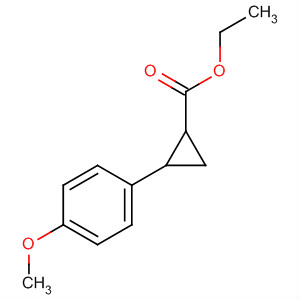 Structure of Cyclopropanecarboxylic acid, 2-(4-methoxyphenyl)-, ethyl ester,(1R,2R)-