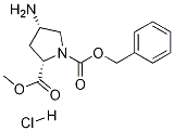 Structure of (2S,4S)-1-CBZ-4-amino Pyrrolidine-2-carboxylic acid methyl ester