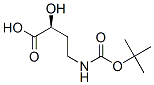Structure of Butanoic acid,4-[[(1,1-dimethylethoxy)carbonyl]amino]-2-hydroxy-, (2S)-