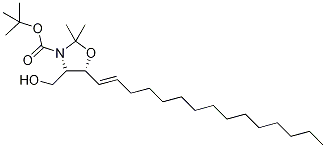 N-BOC-D-ERYTHRO-SPHINGOSINE-2,3-N,O-ACETONIDE结构式