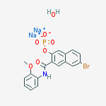 Structure of Naphthol AS-BI phosphate disodium salt hydrate