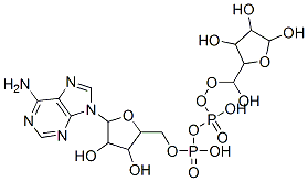 [5-(6-aminopurin-9-yl)-3,4-dihydroxyoxolan-2-yl]methyl [hydroxy-[(3,4,5-trihydroxyoxolan-2-yl)methoxy]phosphoryl] hydrogen phosphate结构式