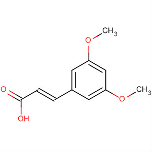 Structure of 2-Propenoic acid, 3-(3,5-dimethoxyphenyl)-, (2E)-