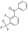 Structure of 2-FLUORO-3-(TRIFLUOROMETHYL)BENZOPHENONE