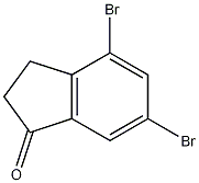 Structure of 1H-Inden-1-one, 4,6-dibromo-2,3-dihydro-