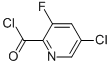 2-Pyridinecarbonylchloride, 5-chloro-3-fluoro-结构式