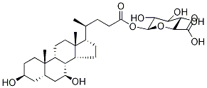 Structure of 1-[(3α,5β,7α)-3,7-Dihydroxycholan-24-oate] β-D-Glucopyranuronic Acid