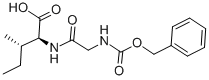 N-BENZYLOXYCARBONYLGLYCYL-L-ISOLEUCINE结构式