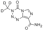 Structure of TEMOZOLOMIDE-D3