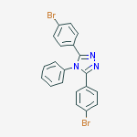 Structure of 3,5-bis(4-bromophenyl)-4-phenyl-1,2,4-triazole
