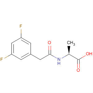 N-[2-(3,5-Difluorophenyl)acetyl]-L-alanine结构式