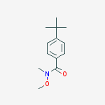 Structure of 4-(1,1-dimethylethyl)-N-methoxy-N-methyl-Benzamide
