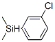 Structure of Silane, (3-chlorophenyl)dimethyl-