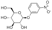 3-硝基苯 Β-D-吡喃葡糖苷结构式