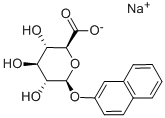 Structure of 2-NAPHTHYL-BETA-D-GLUCURONIC ACID, SODIUM SALT