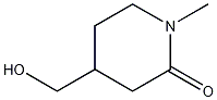 Structure of 4-(hydroxymethyl)-1-methylpiperidin-2-one
