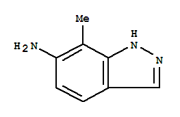 1H-Indazol-6-amine,7-methyl-结构式