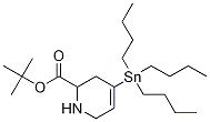 Structure of 1(2H)-Pyridinecarboxylic acid, 3,6-dihydro-4-(tributylstannyl)-,1,1-dimethylethyl ester